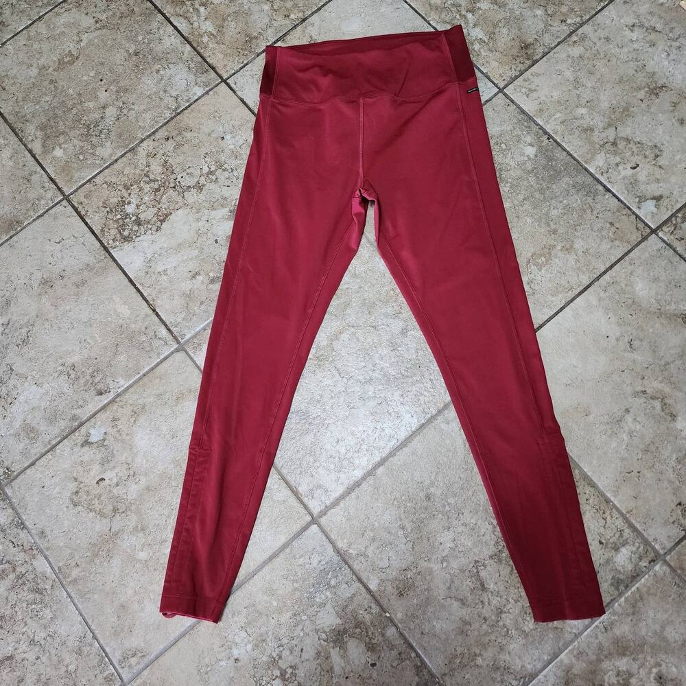 Mondetta Performance + Luxury Leggings ruched pull tab on ankle size Medium
